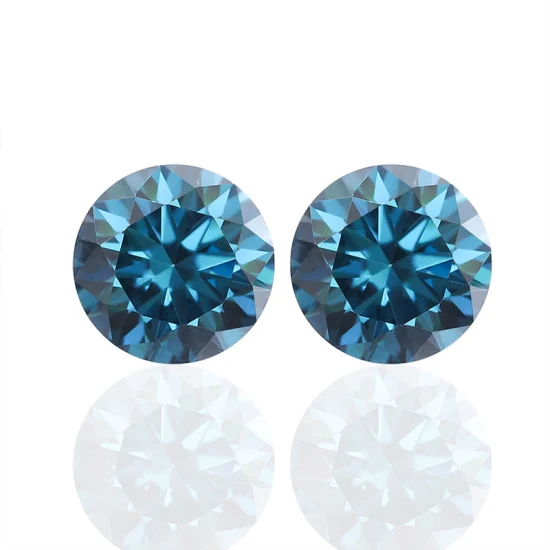 Zircone cubique bleue Vvs diverses pierres coupées en vrac, tailles demandées par les clients, vente en gros de pierres CZ pour bijoux pour femmes